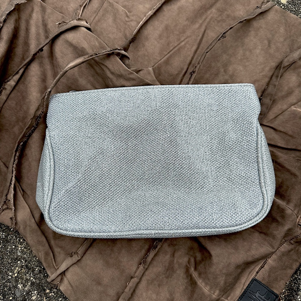 Silver Glitter Cosmetic Bag NEW WITH TAG